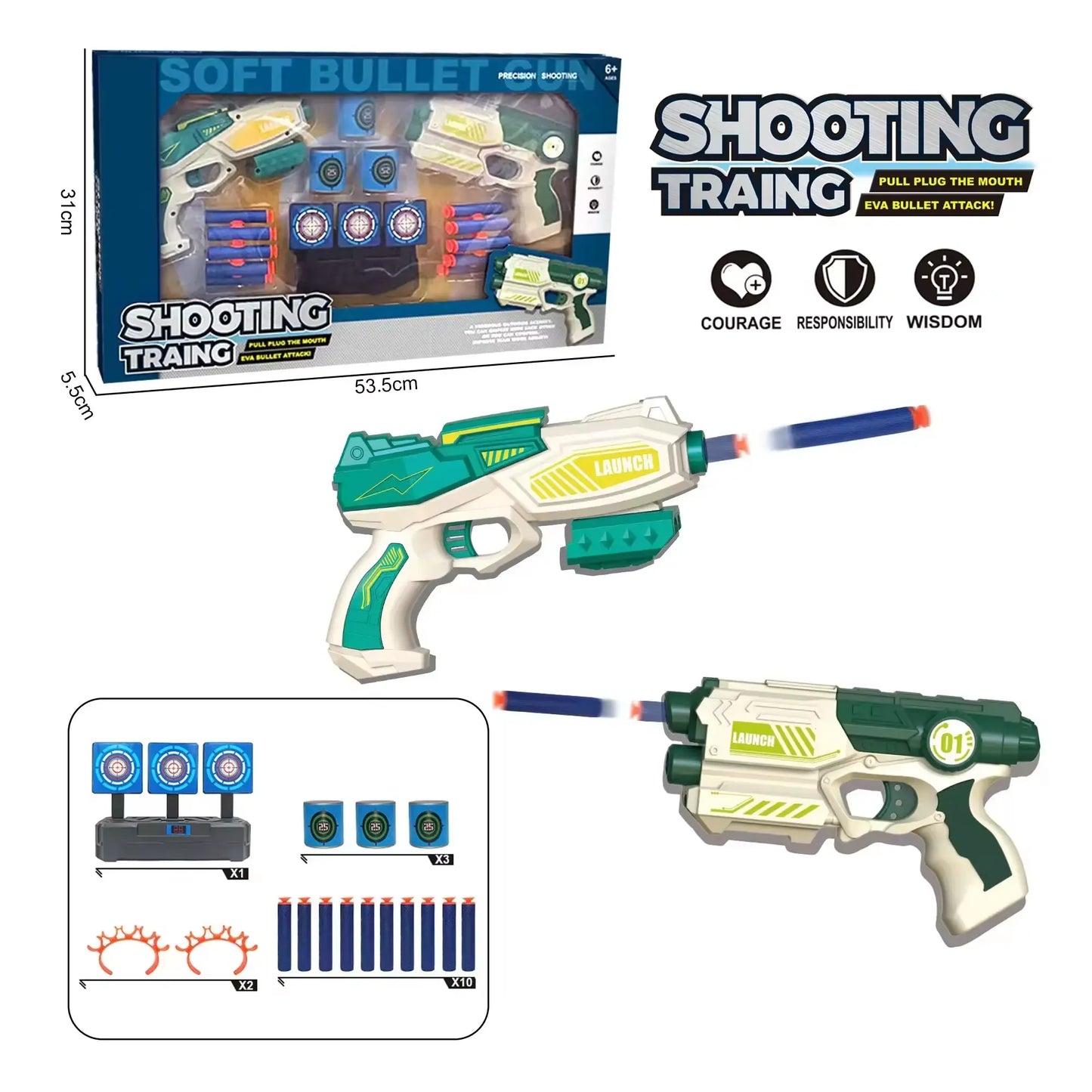 Plastic Soft Bullet Gun Toy