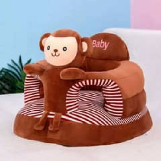 Baby Round Floor Seat/Support Sofa Seat (Light Brown)